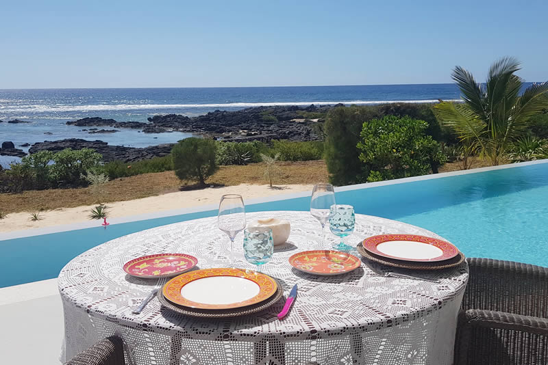 Table face piscine Table face piscine