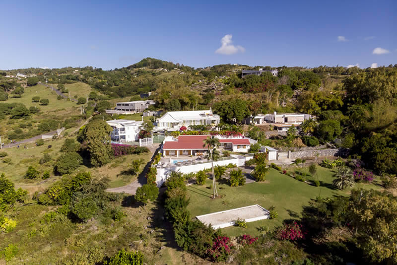 Vue aérienne villa Vue aérienne villa